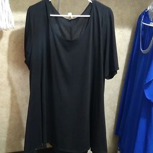 Solid Black LulaRoe Perfect Tee
